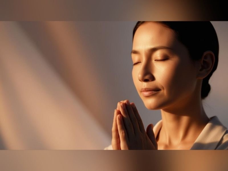 momento de oração e reconexão interior.